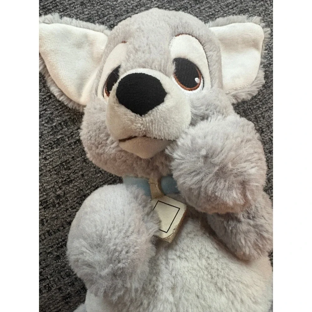 Disney Lady and the Tramp Scamp‎ Plush Dog Toy Stuffed Animal Gray